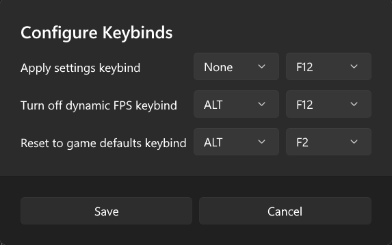 Keybinds